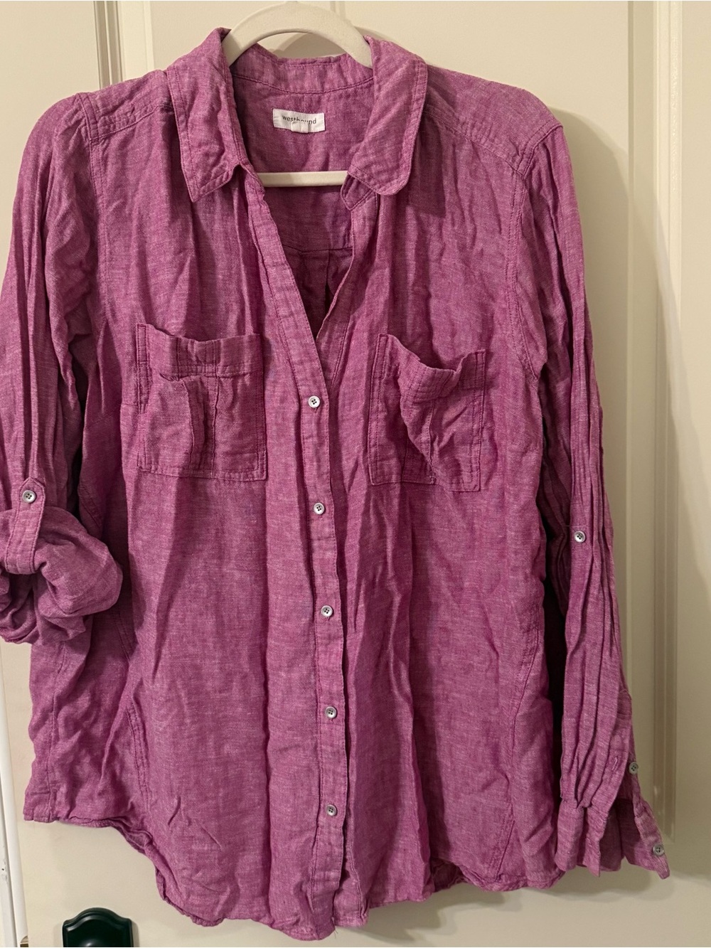 Westbound Pink Linen Shirt